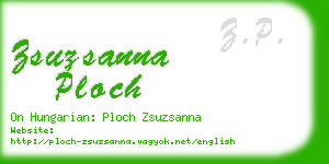 zsuzsanna ploch business card